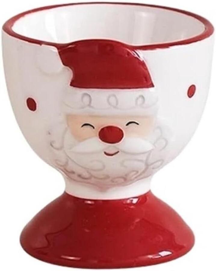 Eierdopjes Ei houder Ontbijt serveren Kerst Eland design 1 kg Kerstkleur