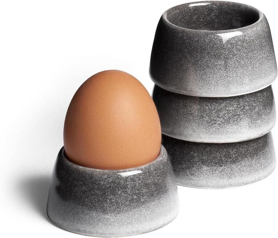 Eierdopjes set van 4 stuks Misty Cliff Aardewerk