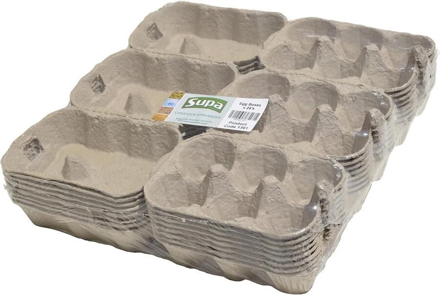 Eierdozen 24-delig traditionele eierdoos 100% recyclebaar en biologisch afbreekbaar