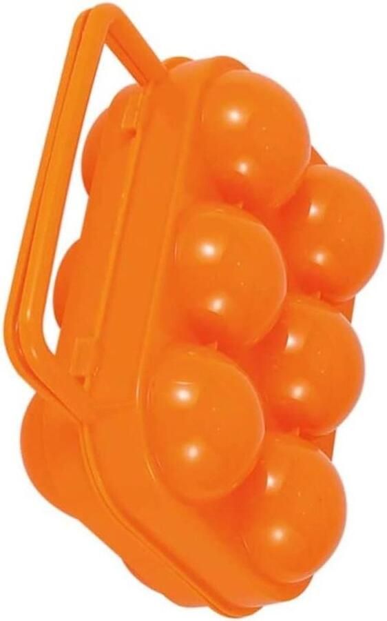 Eierdozen Eierhouder Opbergrek Buitenactiviteiten Opslag Roosterontwerp Beschermt 3 stuks Oranje