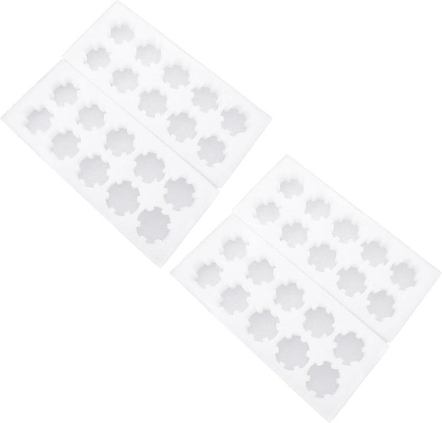 Eierdozen Eierhouder Opslag Keuken Organisatie Schokbestendig Foam 10 Eieren Wit