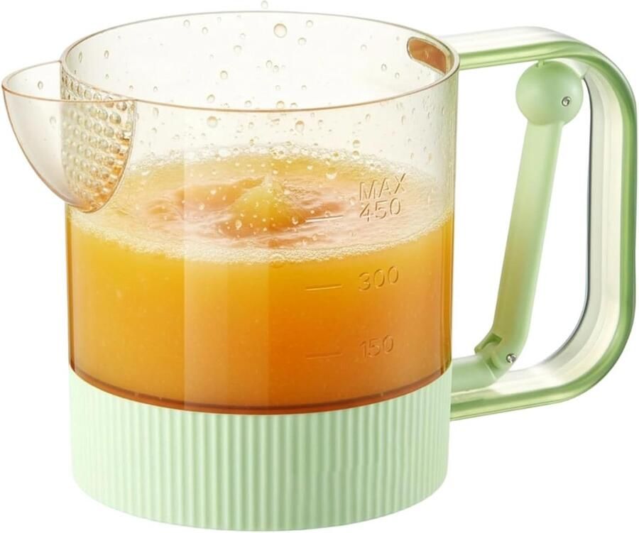 Eieren Mix Beker Keuken Mengkom Snel Ingrediënten Mengen Handmatige Druk Mixer 18.5x11.5x10.6cm Groen