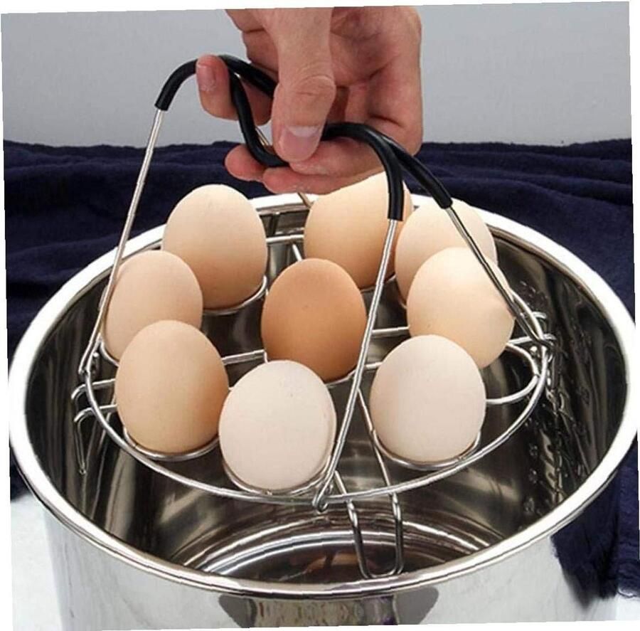 Eieren Stoomrek Kookaccessoire Keuken Gezond Koken Veelzijdig Gebruik 185 cm Diameter Zilver