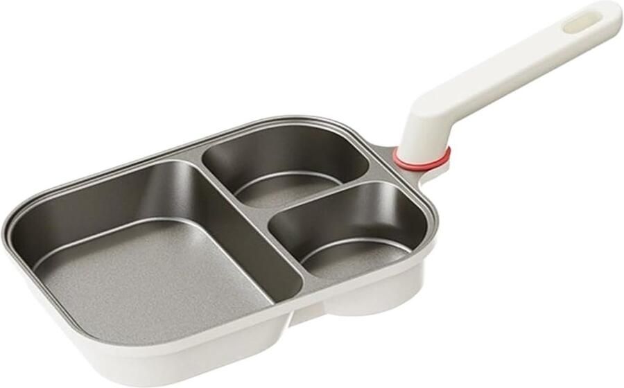 Koekenpan Omeletpan Grillpan Ontbijt Maken Antiaanbaklaag 24.5 cm Zwart