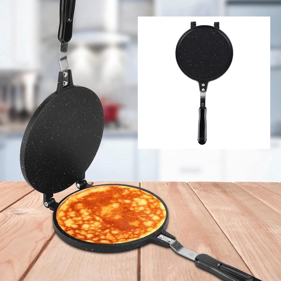 Eierenrol Maker Wafel Bakvorm Heerlijke Snacks Maken Anti-aanbaklaag 39 x 17 cm Zwart