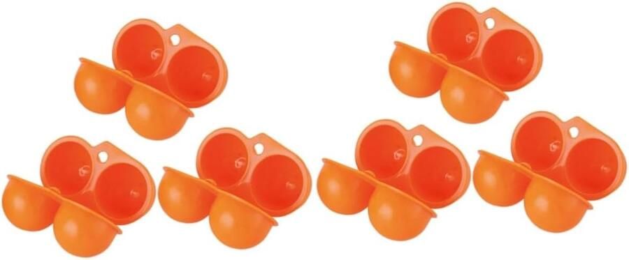 Eierhouder Bakjes Eierdoos Opslag Picknick en Reis Milieuvriendelijk Materiaal 6 Stuks Willekeurige Kleur