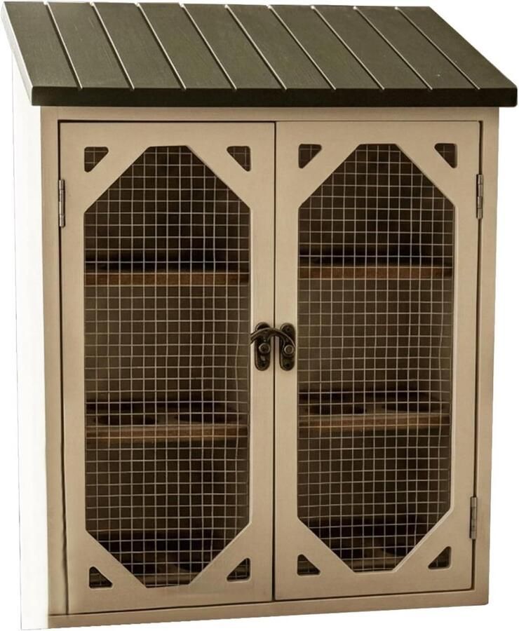 Eierrek Boerderijstijl Eierhouder Keuken Organiseren Dubbele Deuren 14x27x14 cm Uniek