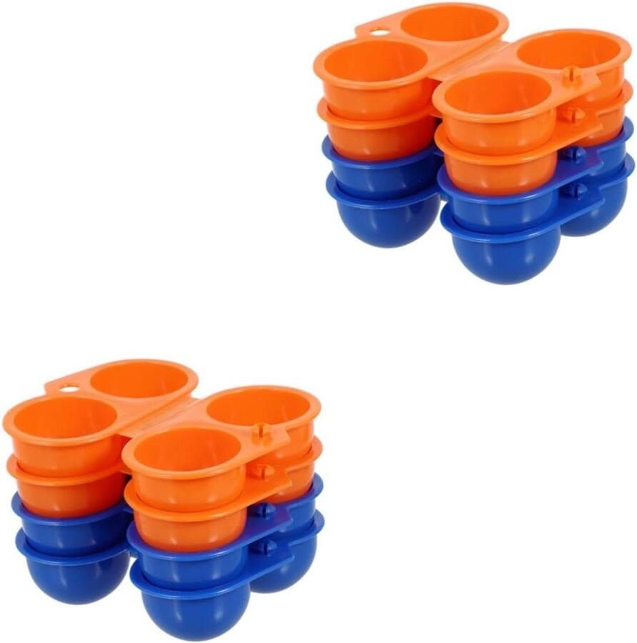 Eierhouder Camping Eierdoos Outdoor Picknick en Reizen Opvouwbaar en Compact 4 stuks Assorti