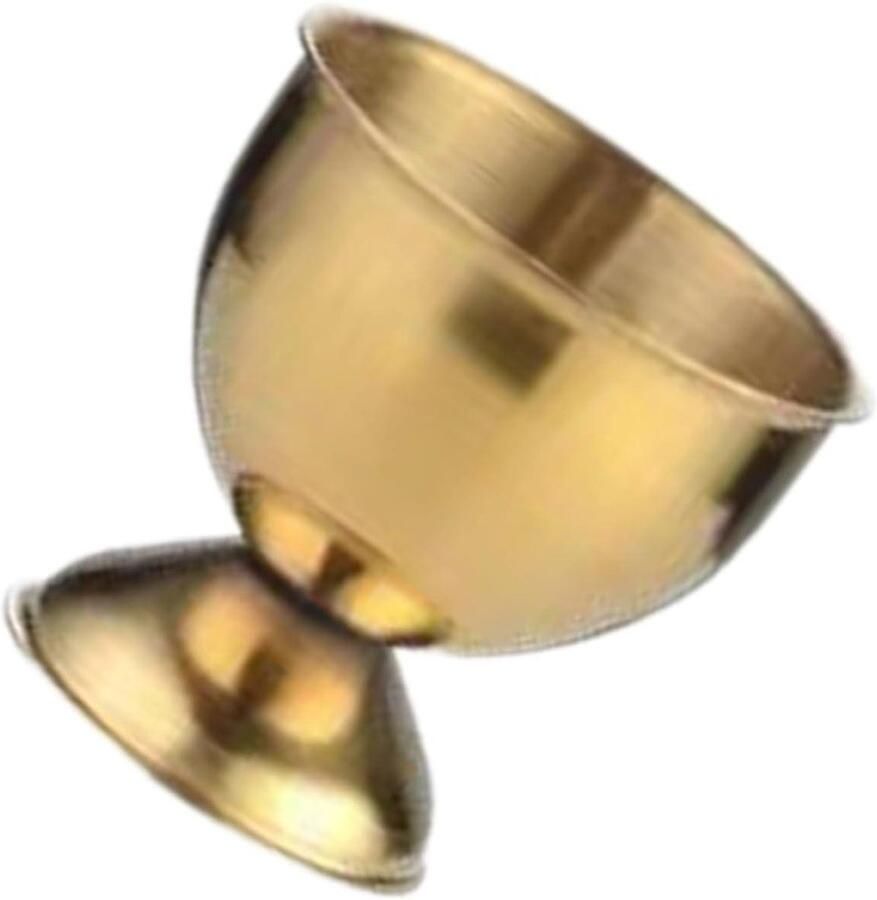 Eierhouder Eierbeker Eierstandaard Ontbijt Serveren Roestvrij Staal 4.8 cm Zilver