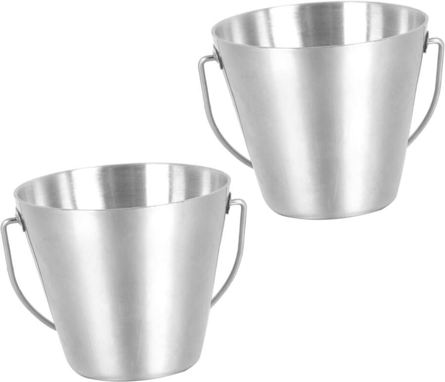 Eierhouder Eierbewaarder Eieren Koken Met Handvat 2 Stuks Zilver