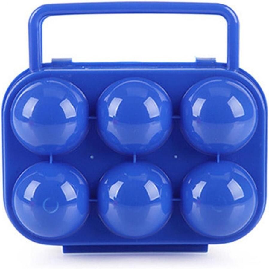 Eierhouder Eierdoos Eieren Vervoeren Stapelbaar Ontwerp 6 Eieren Blauw