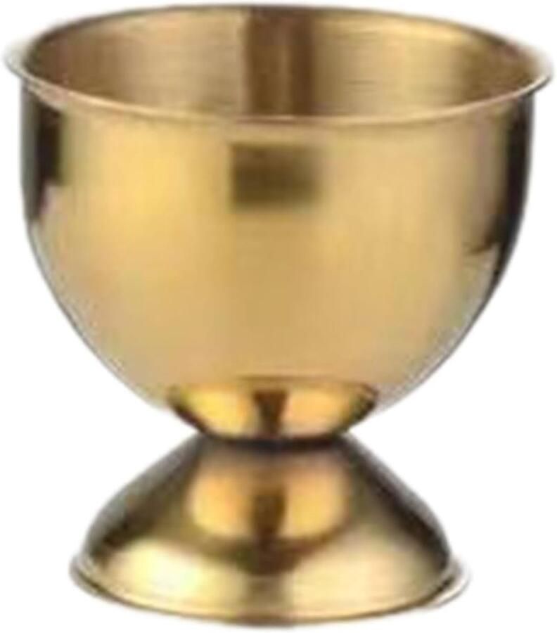 Eierhouder Eierdopjes Ontbijt Serveren Roestvrij Staal 4.7 x 4.8 cm Zilver