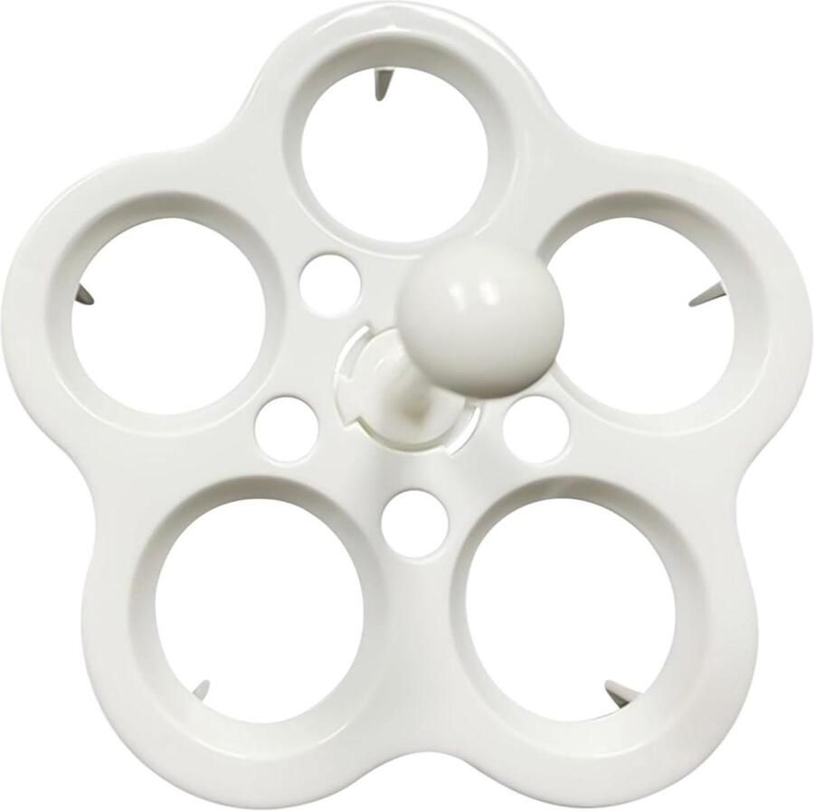 Eierhouder Eierrek Kookpan Eieren Stomen Valpreventie Ontwerp 12 cm Wit