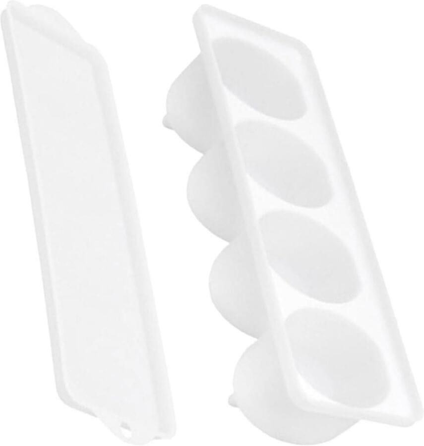 Eierhouder Ingelegde Eieren Bewaarcontainer Gepekelde Eieren Keuken Organiseren Luchtdichte Afsluiting 24.40X7.40X6.00CM Wit