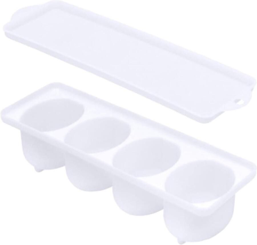 Eierhouder Koelkast Gestoofde Eieren Doos Eieren Marineren Verhoogd Bodemontwerp 24.4 cm Wit