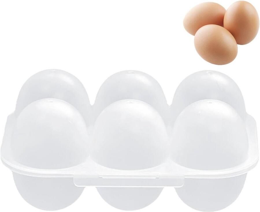 Eierhouder met 6 roosters en opvouwbaar ontwerp voor eieren