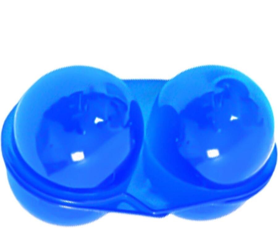Eierhouder Reis eierdoos Kamperen en reizen Drukbestendig ontwerp 4 eieren Blauw