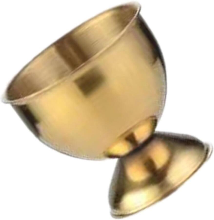 Eierhouder Eierdopjes Ontbijt Serveren Roestvrij Staal 4.7 x 4.8 cm Goud
