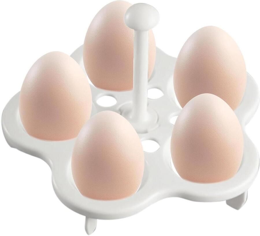 Eierhouder Stoomkoker Eierrek Pan Eieren Koken Gelijkmatige Warmteverdeling 20 cm Wit