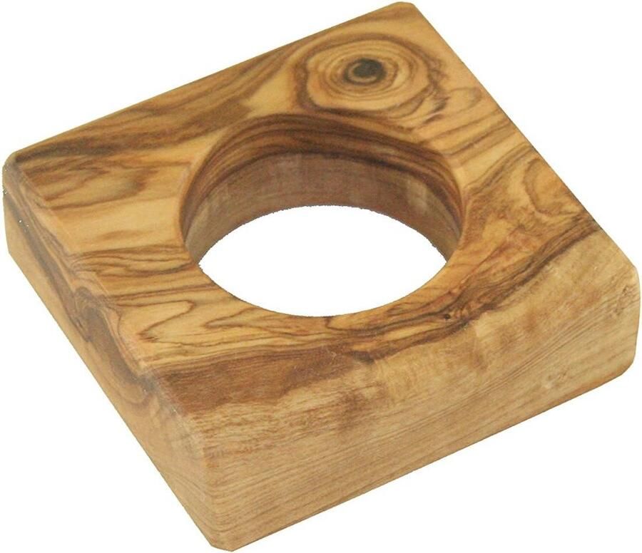 Eierhouder uit olijfhout Uniek en Handgemaakt Design