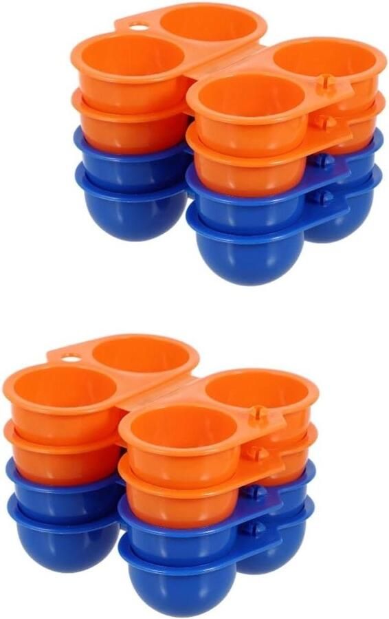 Eierhouders Container Opbergbak Eieren Kamperen en Picknick Waterdicht en Compact 8 Stuks Kleuren