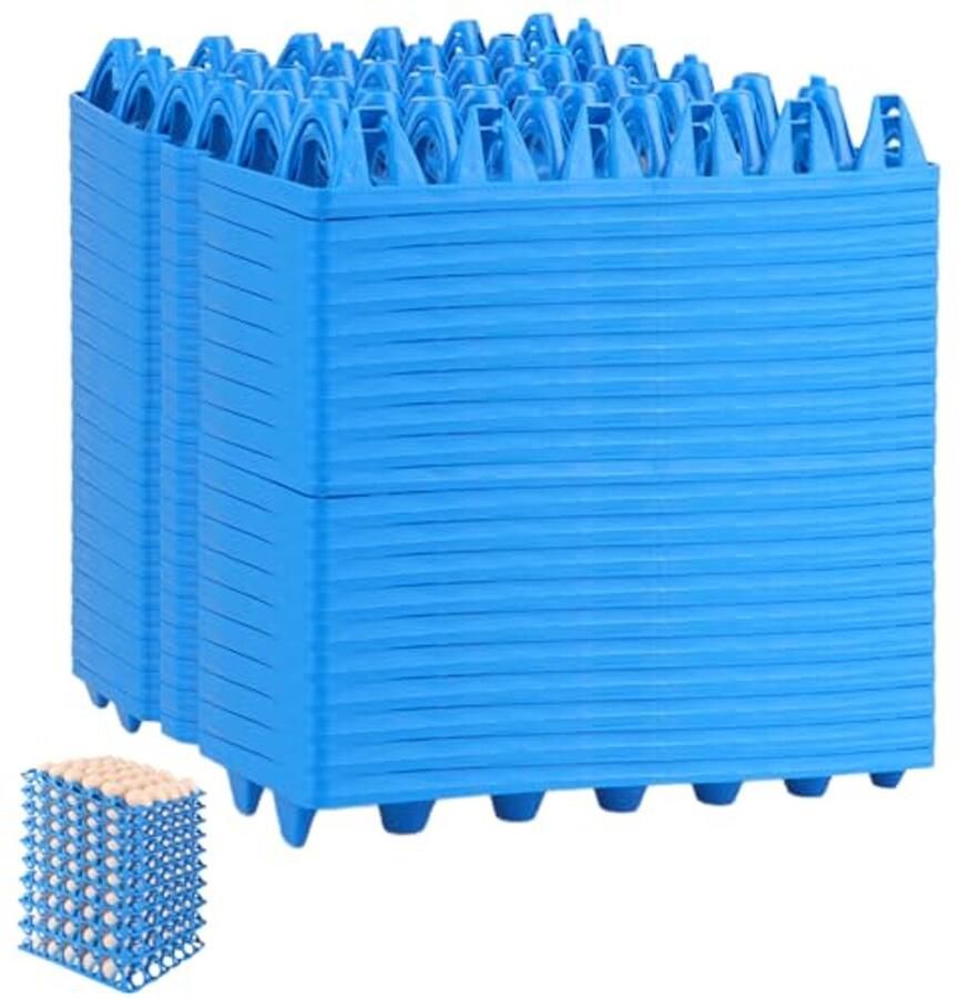 Eierhouders voor 30 Eieren Set van 20 Stuks Herbruikbare Transportbox voor Koelkast Handige en Duurzame Oplossing