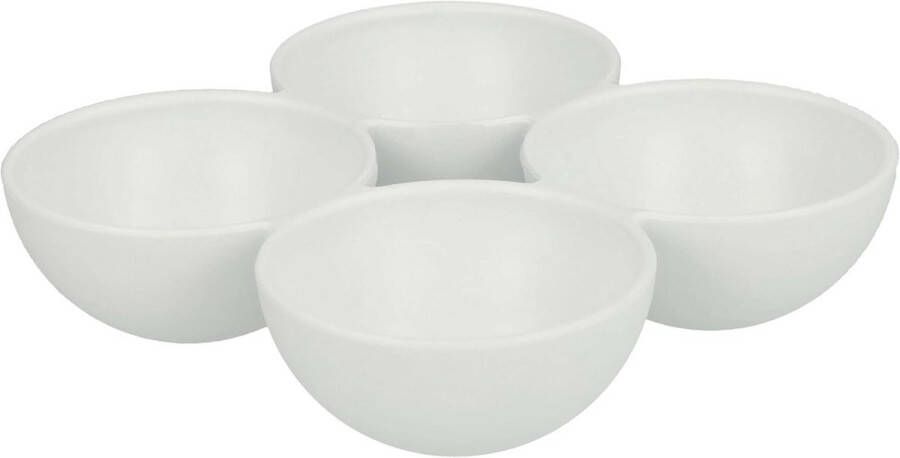 Eierinzet voor de koelkast – Praktische eierhouder voor 4 eieren in wit