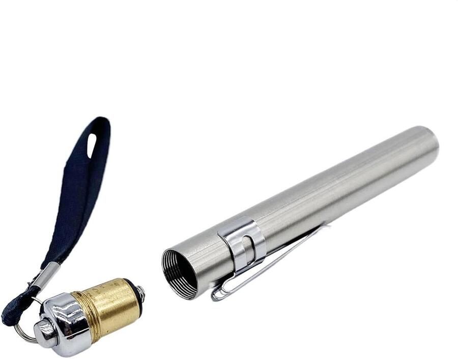 Eierkaars Broedlamp Eieren Controleren Compact Ontwerp 10 cm Zilver