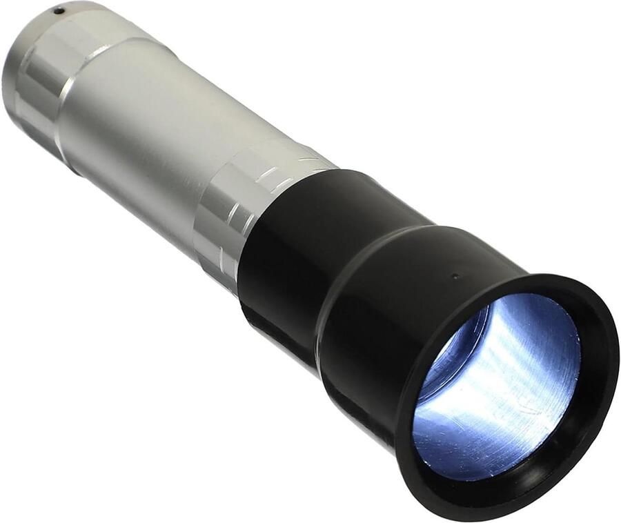 Eierkaarslamp Eierdetector Lamp Eieren Controleren Koud Licht 12 cm Zilver