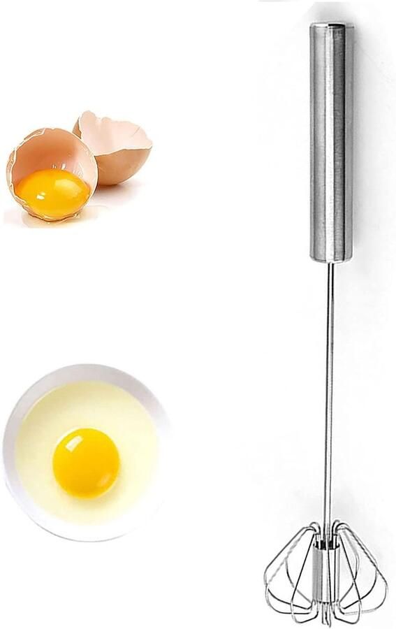Eierklopper Handmixer Blender Snel Mixen Semi-automatisch 20-26 cm Zilver
