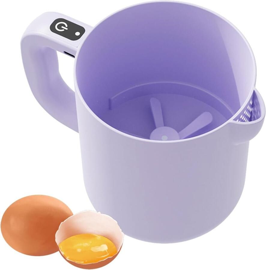 Eierklopper Keukenmixer Beslag Maken Zelfreinigend Programma 1 Liter Paars