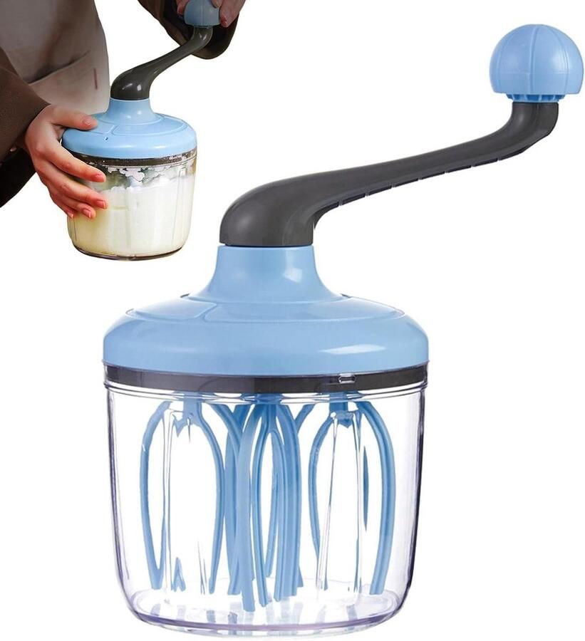 Eierklopper Melkopschuimer Praktisch Koken Halfautomatisch 10.63x5.12x3.94 Inch Wit