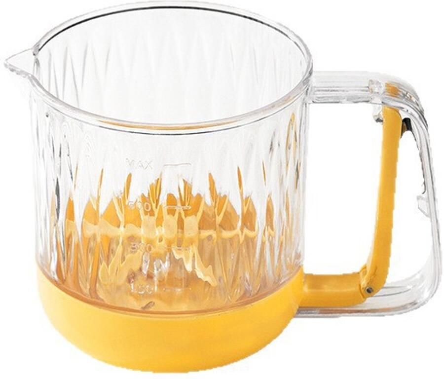 Eierklopper uit één stuk handmatige halfautomatische mixer handmixer met klopperbeker multifunctionele filtermaatbeker slagroomklopper