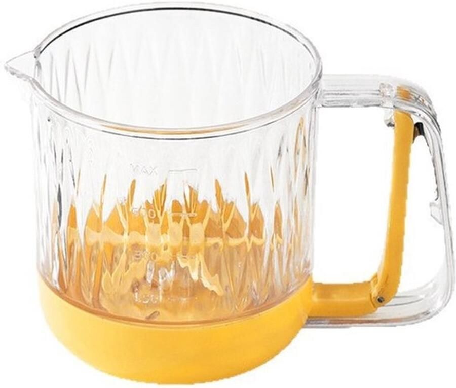 Eierklopper uit één stuk handmatige halfautomatische mixer handmixer met klopperbeker multifunctionele filtermaatbeker slagroomklopper
