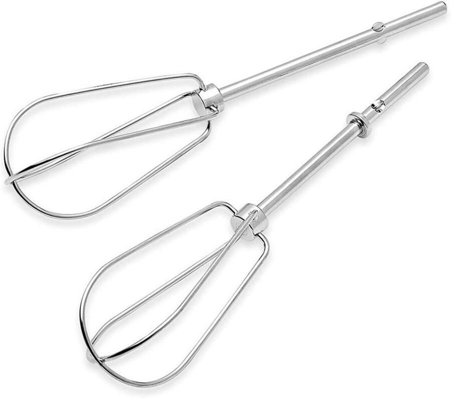 Eierkloppers Opzetstuk Mixer Accessoire Bakken en Koken Herbruikbaar en Duurzaam 50 Gram Zilverkleurig