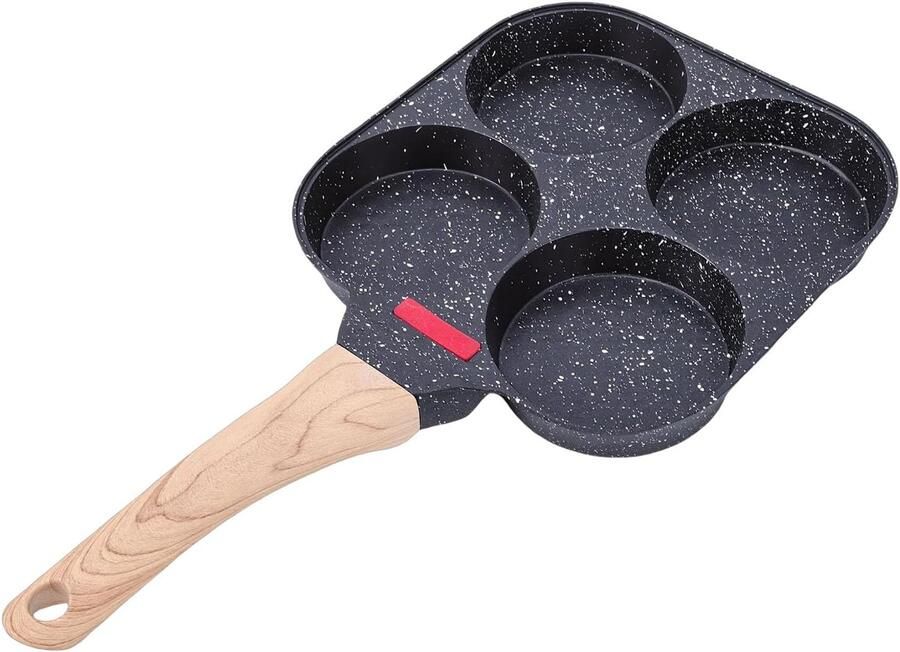 Eierkoekenpan met Antiaanbaklaag voor 4 Kopjes