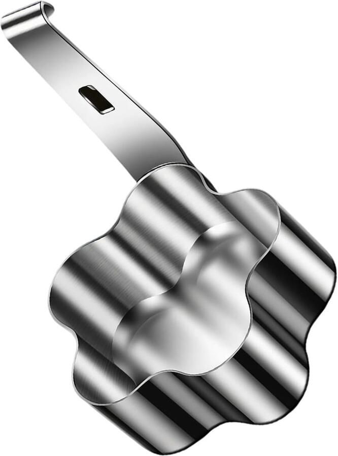 Eierkoker 1 eieren Eierstoompan eipocheerders Eiervorm keukengereedschap eipocheerder pan Geschikt voor hard en middelhard gekookte eieren Zilver bloemvorm