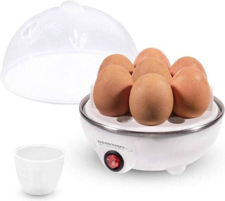 Eierkoker 1 tot 7 eieren maatbeker inzetstuk auto schakelaar Eierkoker