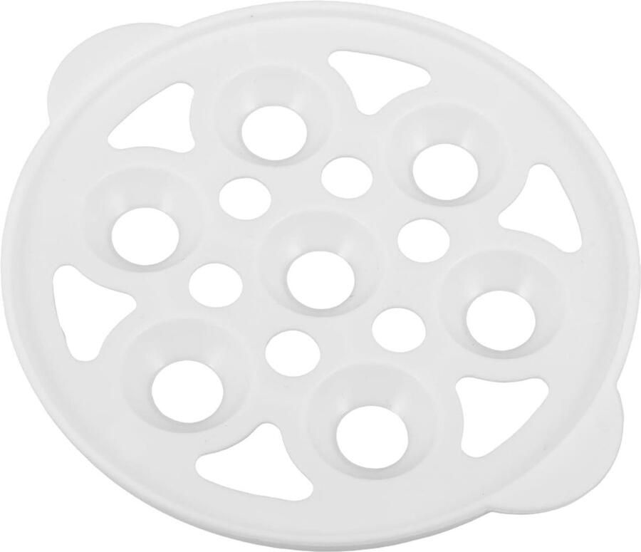 Eierkoker Dienblad Stoomrek Houder Gelijkmatig Garen Veelzijdige Keukenoplossing 17.3 x 15 cm Wit