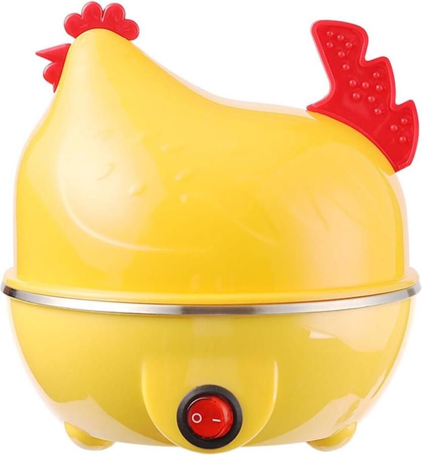 Eierkoker- Ei Koker Eierkokers Eierkoker Elektrisch Elektrische Eierkoker Multifunctionele Kipvormige Koker 7 Eieren Capaciteit Automatische Uitschakeling Mini Ontbijtmachine Perfect voor Feestdecoratie Kerstcadeau -Kerstversiering