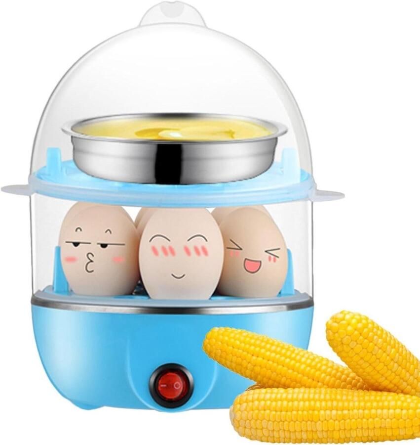 Eierkoker Eiermachine Koken van eieren Automatische uitschakeling 17x16.4x16.4 cm Meerkleurig
