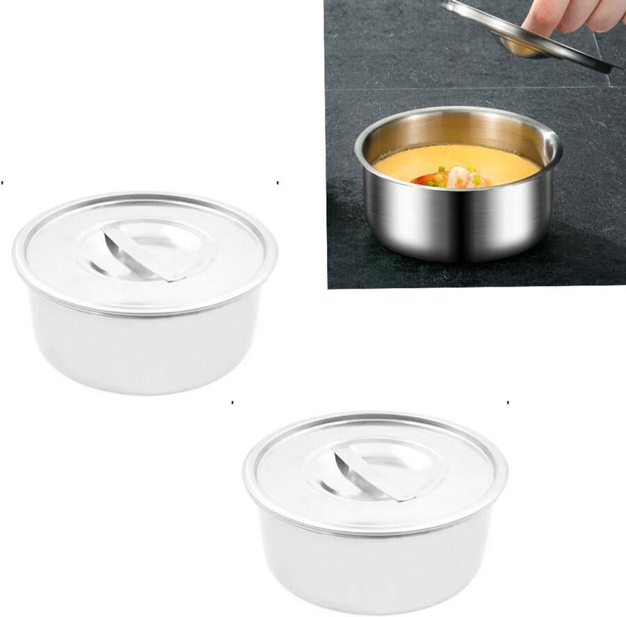Eierkoker Eierstoompan 2 stuks eipocheerders Eiervorm keukengereedschap eipocheerder pan Geschikt voor hard en middelhard gekookte eieren Zilver