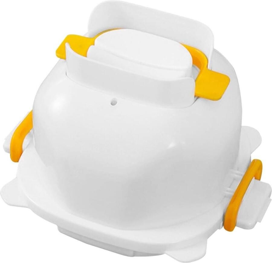 Eierkoker Magnetron Eierketel Snelkoker Ontbijt Maken Capaciteit 4 Eieren 13 x 11.5 cm Wit