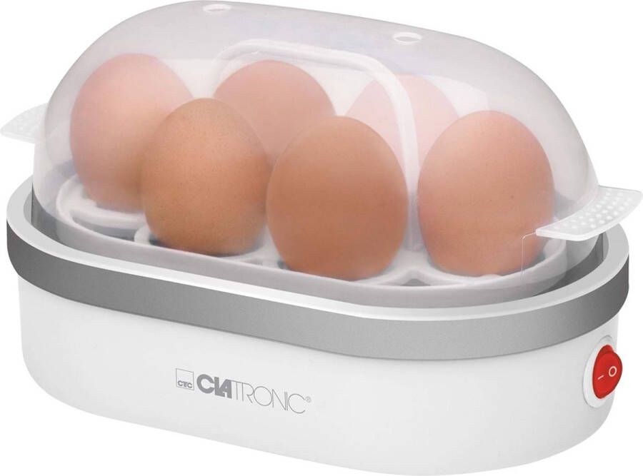 Eierkoker Electrisch – Eierwekker Geschikt Voor 1 tot 6 Eieren – Eierkokers Met Maatbeker Inclusief eierprikker