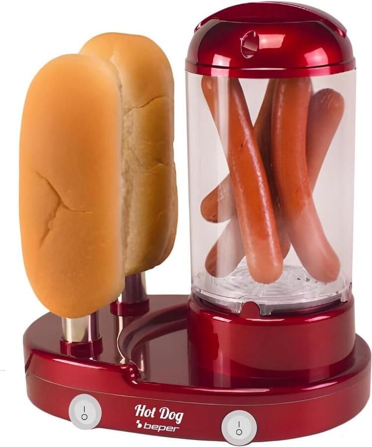 Eierkoker Electrisch Zilver 3-in-1 Hotdogmaker en Eierkoker Voor Snacks en Ontbijt