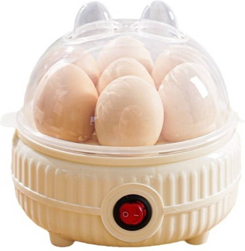 Eierkoker Elektrisch 1-7 Eieren Eierkoker RVS Auto-timer met Droogkookbeveiliging Elektrische Eierkoker Koken Pocheren Roerei & Omelet Vaatwasbestendig