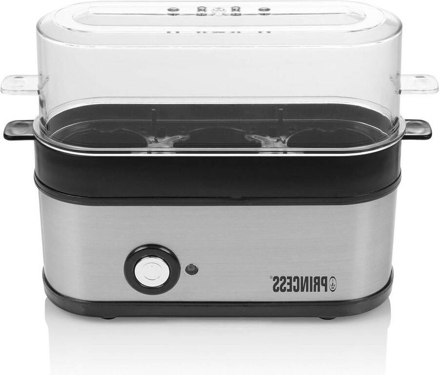 Eierkoker Geschikt voor 3 eieren Roestvrijstaal Zwart Princess 262043 Koken Keukenapparaat Eierkoker