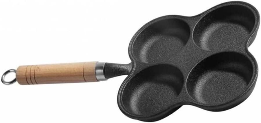 Eierkoker koekenpan Omelet maker Ontbijt bereiden Vierkante vakken 36 cm Zwart
