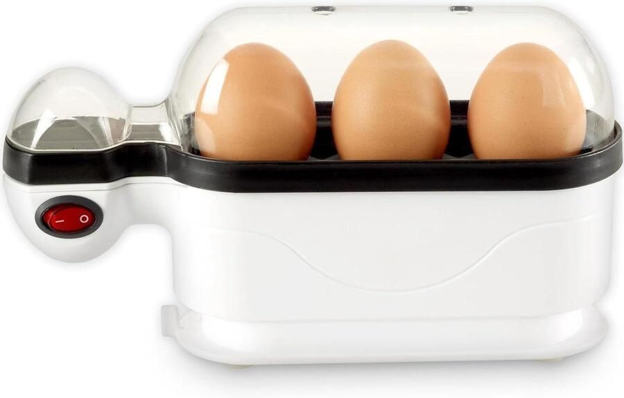 Eierkoker Kookapparaat Eieren Perfect Ontbijt Antiaanbaklaag 3 Eieren Wit