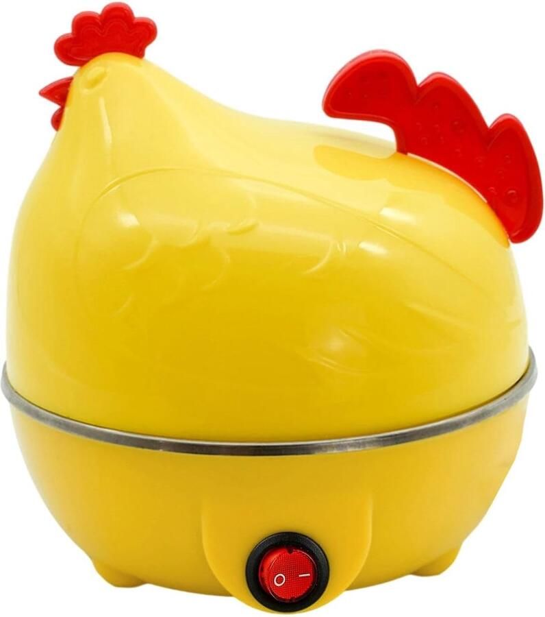 Eierkoker Kookapparaat Ontbijt Bereiden Automatische Uitschakeling 7 Eieren Geel